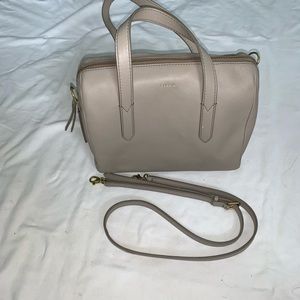 Grey Fossil “Sydney” Satchel